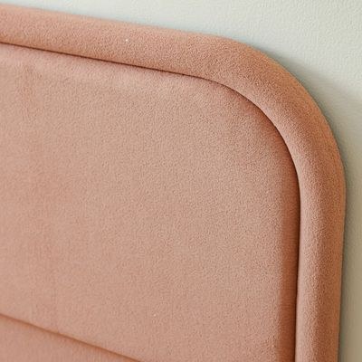 Bella 90X200 Bed W/Upholstered Headboard & Usb-Pink & Oak - Image 4