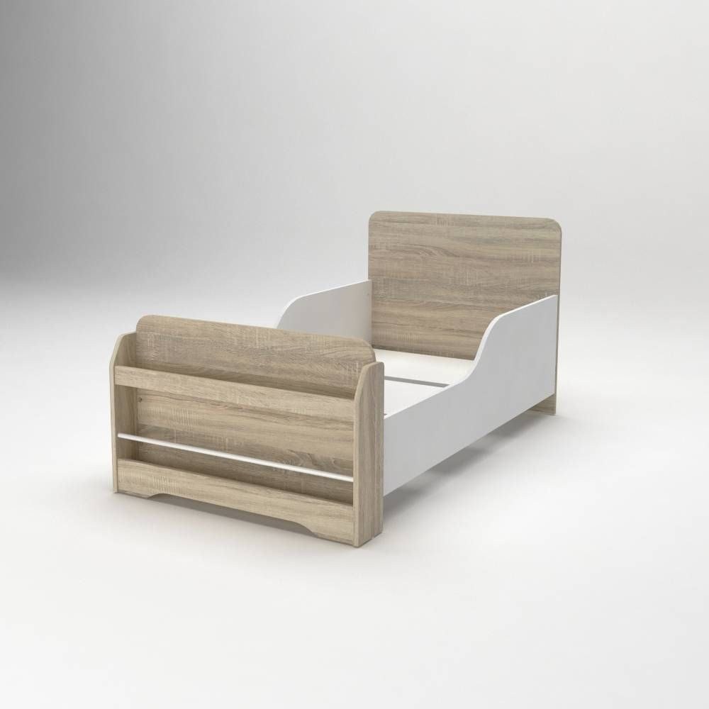 Kinder 70x130 Toddler Bedroom Set -White & Sonoma Oak - Image 5