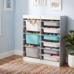 Kinder Slide & Stack Multi Storage Organizer with 9 Bins - White - With 2-Year Warranty