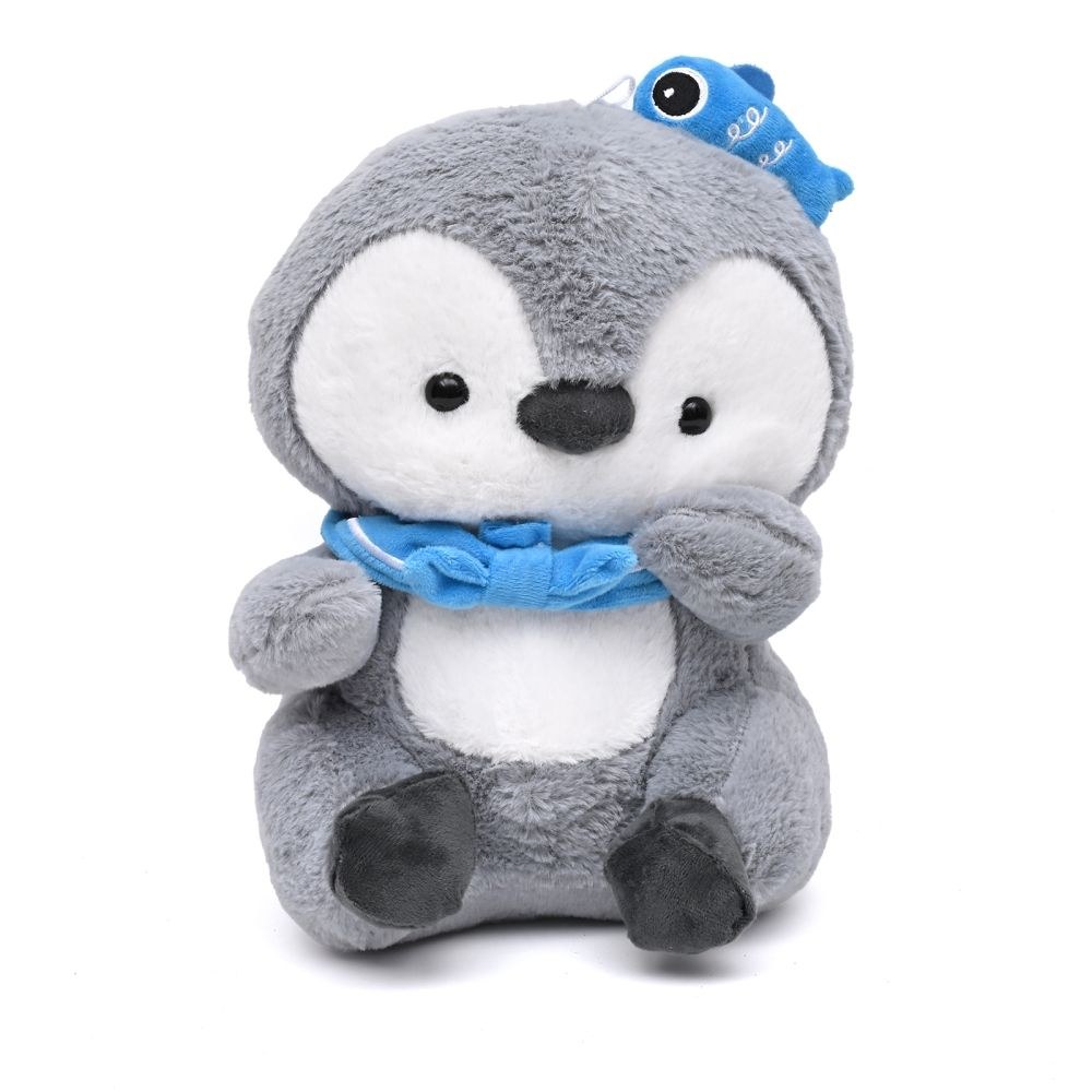 Penguin Toto Soft Toy 30cm-Grey & White - Image 3