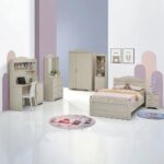 Ariana 4-Drawer Dresser with Mirror - Light Oak - With 2-Year Warranty