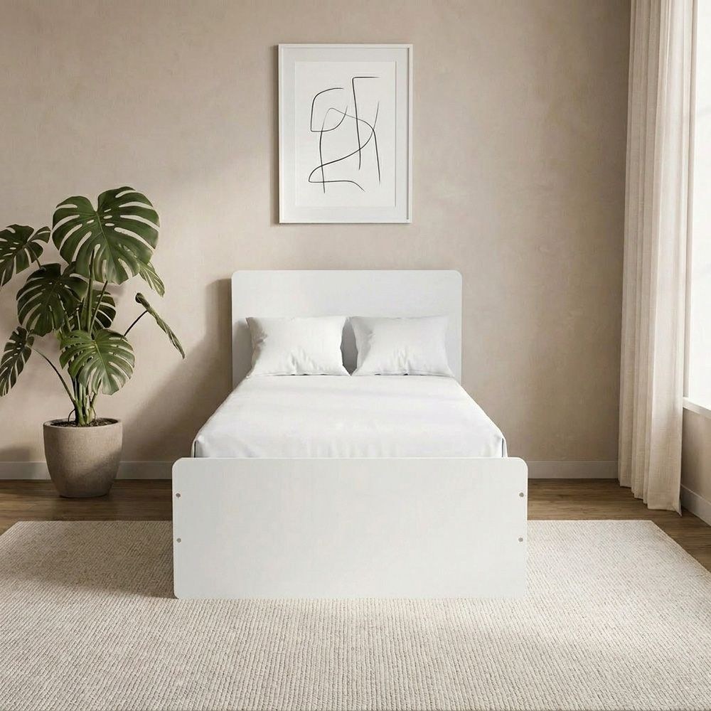 Kinder 90x200 Single Bed-White & Sonoma Oak-With 2-Year Warranty - Image 2