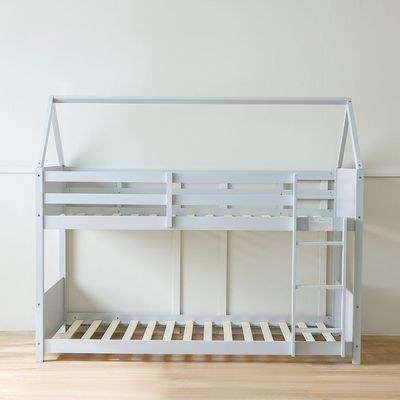 Derby House 90x200 Solid Wood Bunk Bed - Grey - With 2-Year Warranty - Image 2