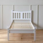 Derby Solo-V2 90x200 Solid Wood Single Bed-White
