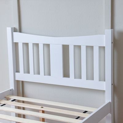 Derby Solo-V2 90x200 Solid Wood Single Bed-White - Image 3