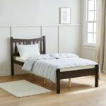 Derby Solo-V2 90x200 Solid Wood Single Bed-Espresso