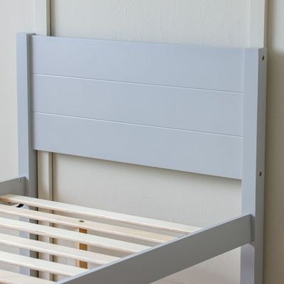 Derby Delight 90x200 Solid Wood Single Bed-Grey - Image 3