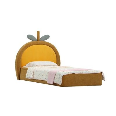 Tasty Mango 90x200 Upholstered Kids’ Bed - Yellow - With 2-Year Warranty - Image 3