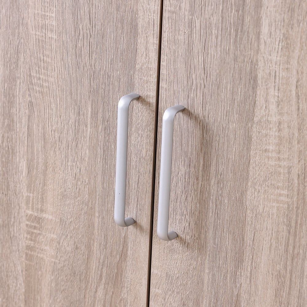 Supreme 3-Door Wardrobe with Mirror-French Sonoma Oak-With 2-Year Warranty - Image 4