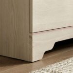 Ariana 4-Drawer Dresser with Mirror - Light Oak - With 2-Year Warranty