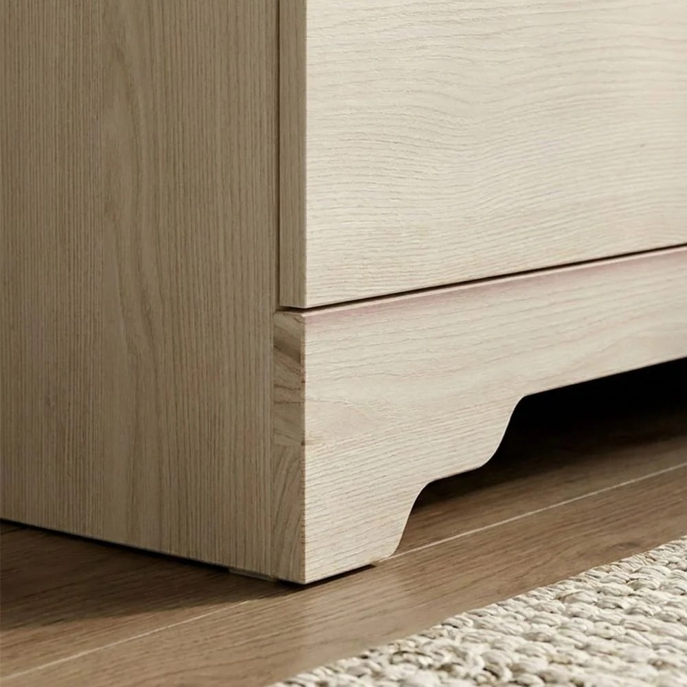 Ariana 4-Drawer Dresser with Mirror - Light Oak - With 2-Year Warranty - Image 5
