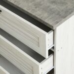 Zenith 3-Drawer Young Dresser-White Oak/Cement-With 2-Year Warranty