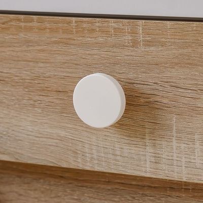 Stanley 2-Drawer Nightstand - Sonoma Oak/White - With 2-Year Warranty - Image 3
