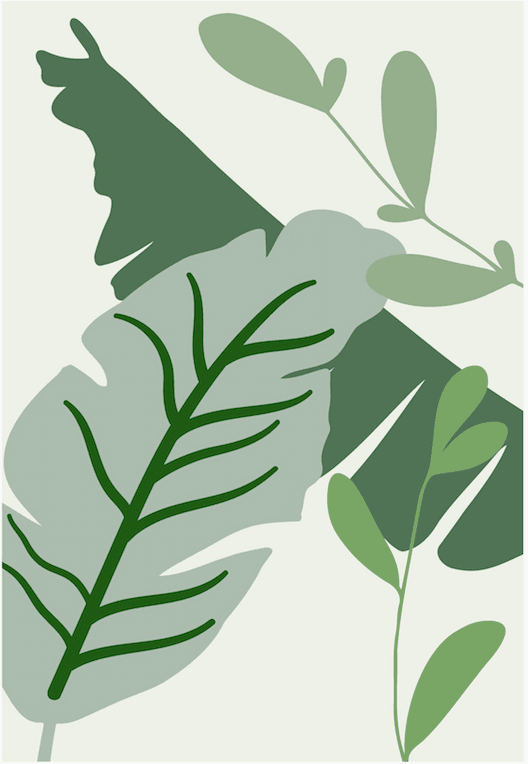 Tropical Leaves Wall Art - Image 2