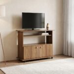 Tadeo TV Rack for TVs upto 32 Inches-Almond