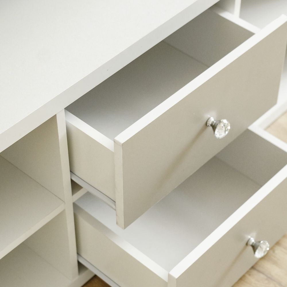 Prime TV Unit – For TVs up to 65 Inches-White/Grey - Image 2