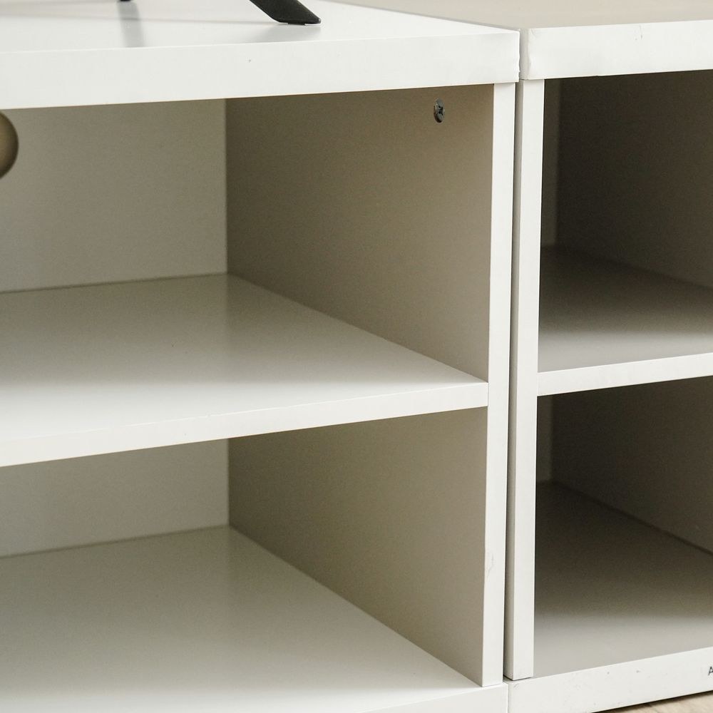 Prime TV Unit – For TVs up to 65 Inches-White/Grey - Image 3
