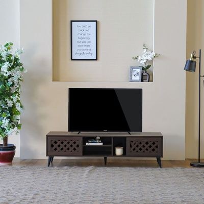 Como TV Unit-Up to 55 Inches-Walnut-With 2-Year Warranty