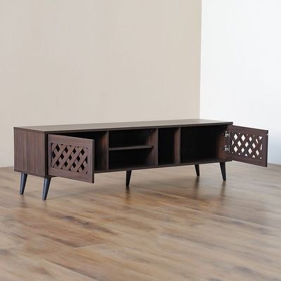 Como TV Unit-Up to 55 Inches-Walnut-With 2-Year Warranty - Image 4