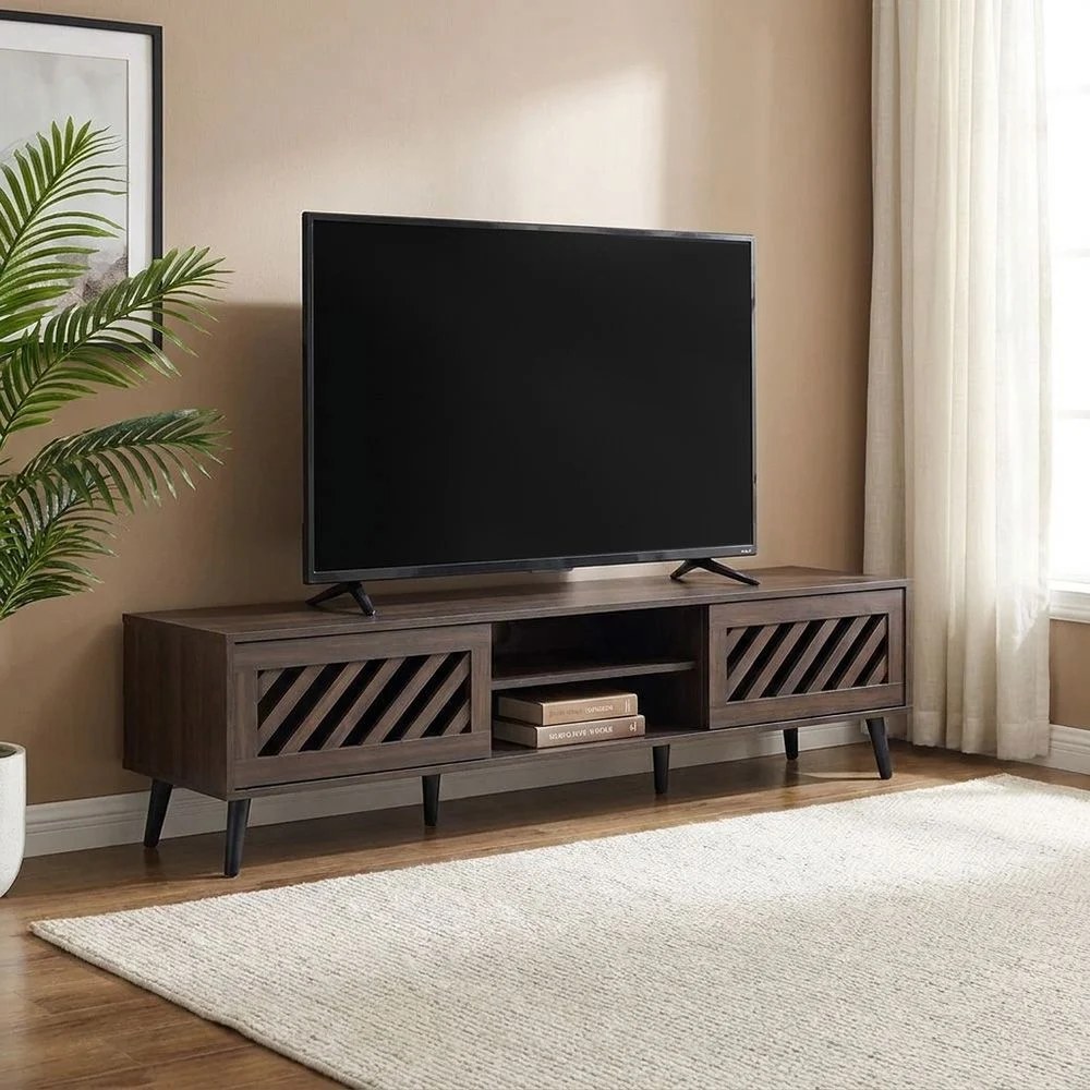 Jax TV Unit-Up to 75 Inches-Walnut-With 2-Year Warranty