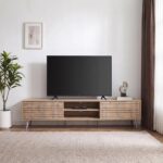 Como TV Unit-Up to 80 Inches-Sonoma Oak-With 2-Year Warranty