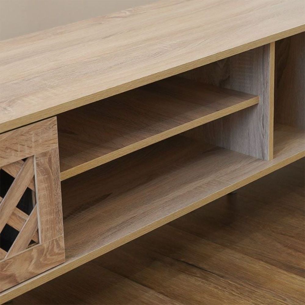 Hamlin TV Unit - Up to 80 Inches - Sonoma Oak - With 2-Year Warranty - Image 5