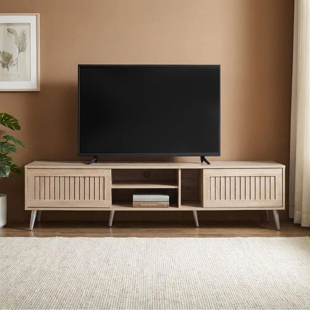 Alfa Large TV Unit-Up to 80 Inches-Sonoma Oak-With 2-Year Warranty - Image 2