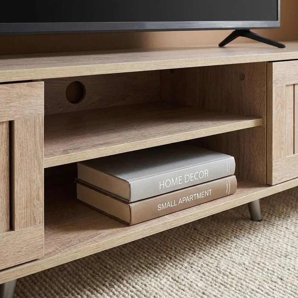 Alfa Large TV Unit-Up to 80 Inches-Sonoma Oak-With 2-Year Warranty - Image 4