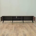 Alfa TV Unit-Up to 80 Inches-Walnut-With 2-Year Warranty