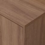 Titan TV Unit-Up to 65 Inches-Almond/Natural Wood- With 2-Year Warranty