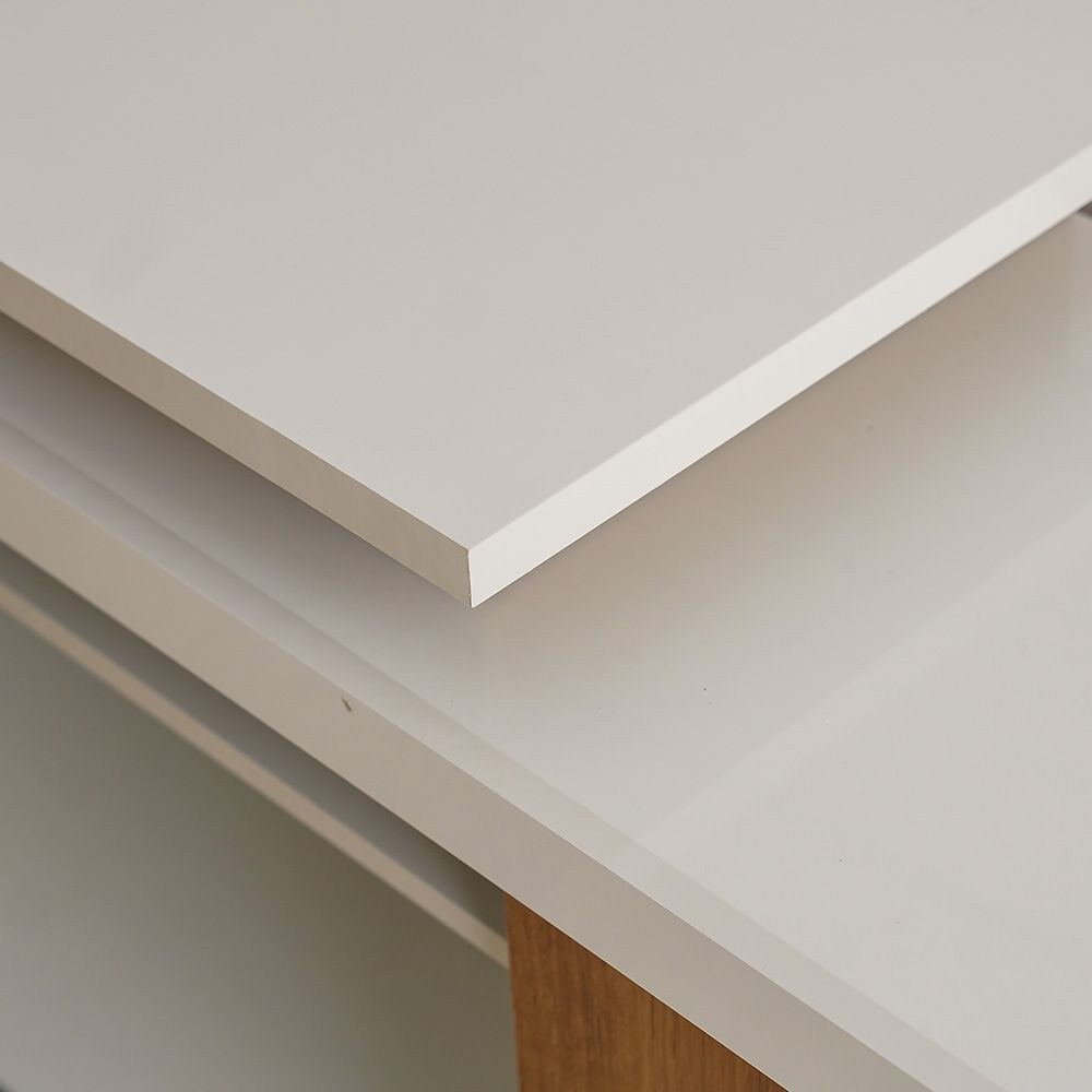 Lucia TV Unit with Extendable Top - Up To 55 Inches - Off White/Almond - With 2-Year Warranty - Image 4