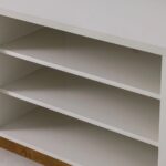 Titan TV Unit - Up to 65 Inches - Off White/Natural Wood - With 2-Year Warranty