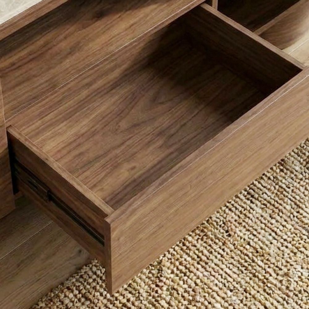 Austria TV Unit for TVs up to 75 Inches - Natural Walnut - With 2-Year Warranty - Image 5