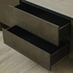 Brookside Stone Top TV Unit - Up to 80 Inches - Beige/Oak Veneer - With 2-Year Warranty
