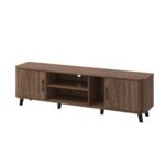 Basel Tv Unit With 2Doors Up To 75 Inch - Columbia Walnut