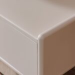 Oru Tempered Glass Top Tv Unit With 4 Doors Up To 80 Inch - Cream/Beige
