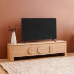 Kanso 2Door & 2Drawer Tv Unit Upto 80 Inch-Natural Oak
