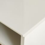 Lana Tv Unit With 2Doors & Open Shelves Up To 60 Inch - Off White/Brown