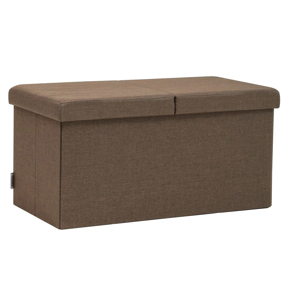 Cristy 76.5X38X37.5 Folding Storage Ottoman - Golden - Image 2