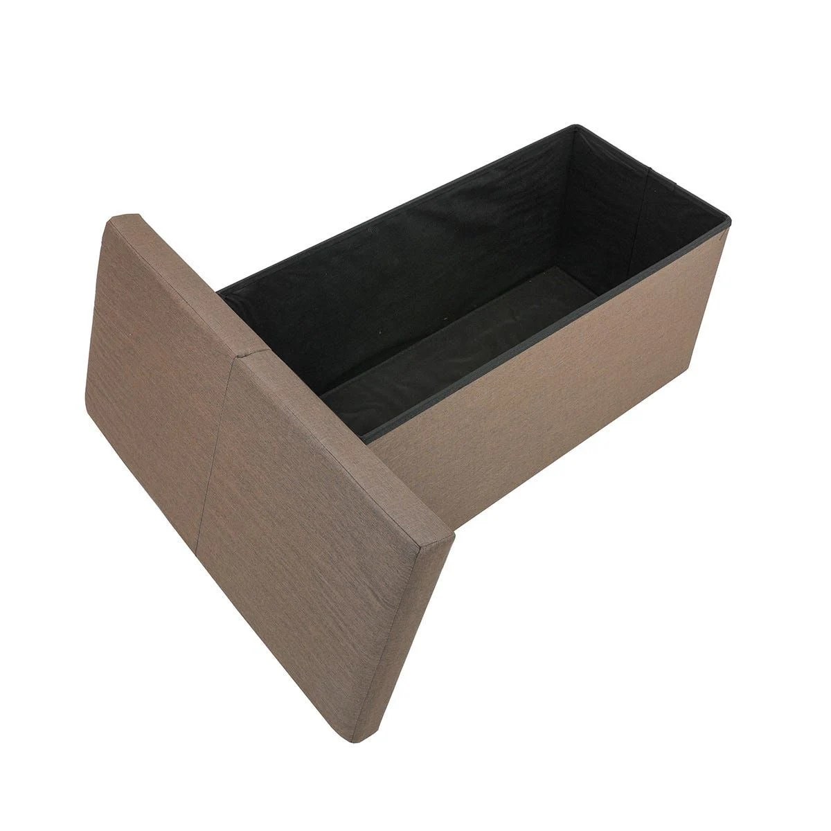 Cristy 76.5X38X37.5 Folding Storage Ottoman - Golden - Image 4
