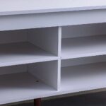 Railey TV Unit for TVs up to 50 Inches with Storage-White-With 2-Year Warranty