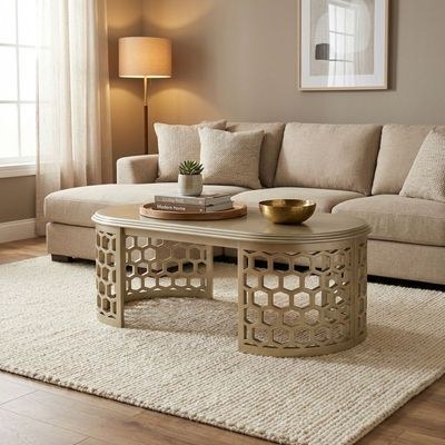 Bunbury Coffee Table - Champagne Gold - Image 4