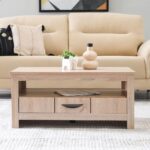 Anton 1 Drawer Coffee Table-Sonoma Oak