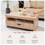 Anton 1 Drawer Coffee Table-Sonoma Oak