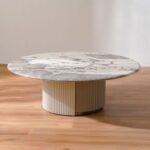 Hesdin Round Large Coffee Table - Light Grey - With 2-Year Warranty