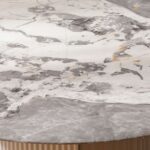 Hesdin Round Large Coffee Table - Light Grey - With 2-Year Warranty
