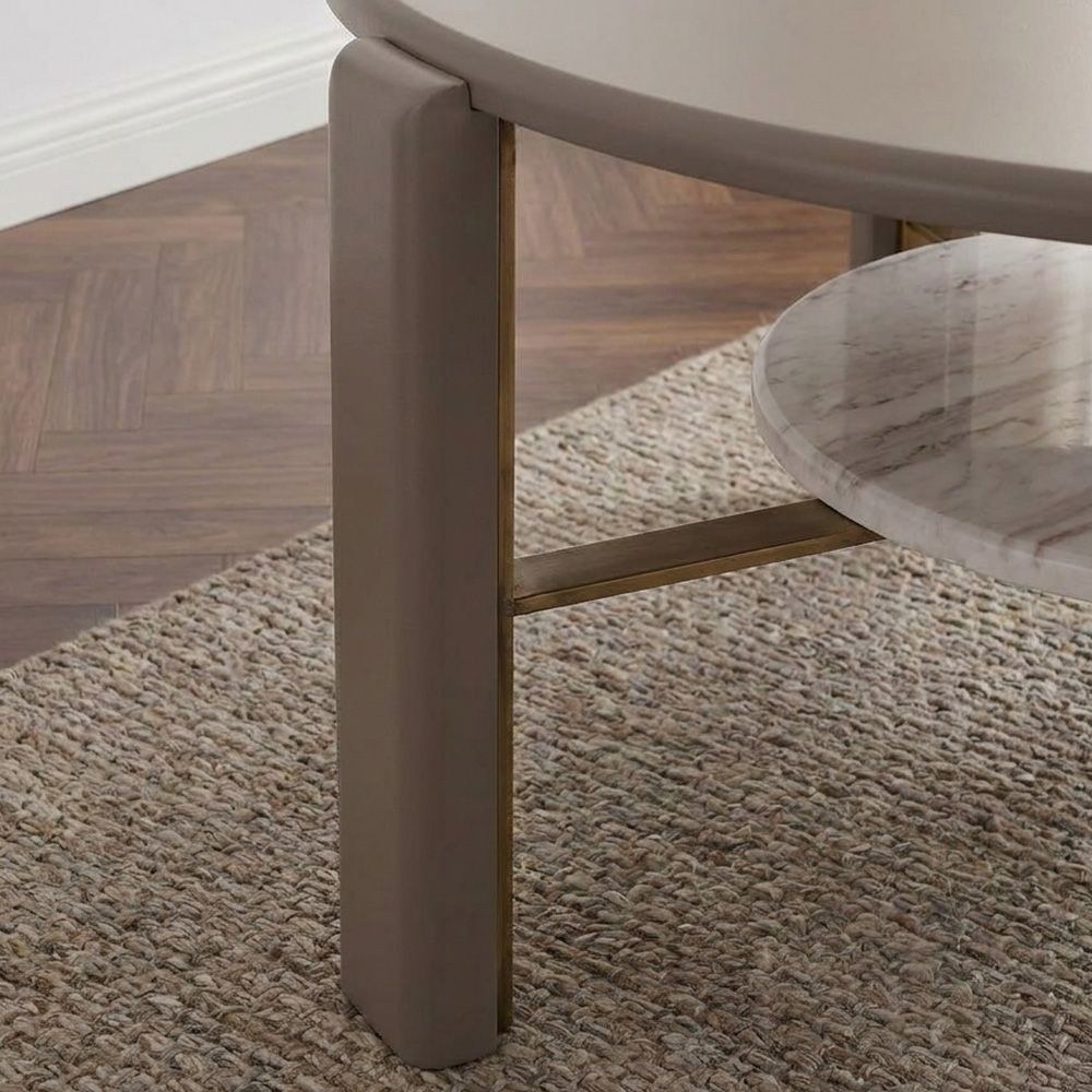 Artemis Round Coffee Table-Matte Grey-With 2-Year Warranty - Image 3