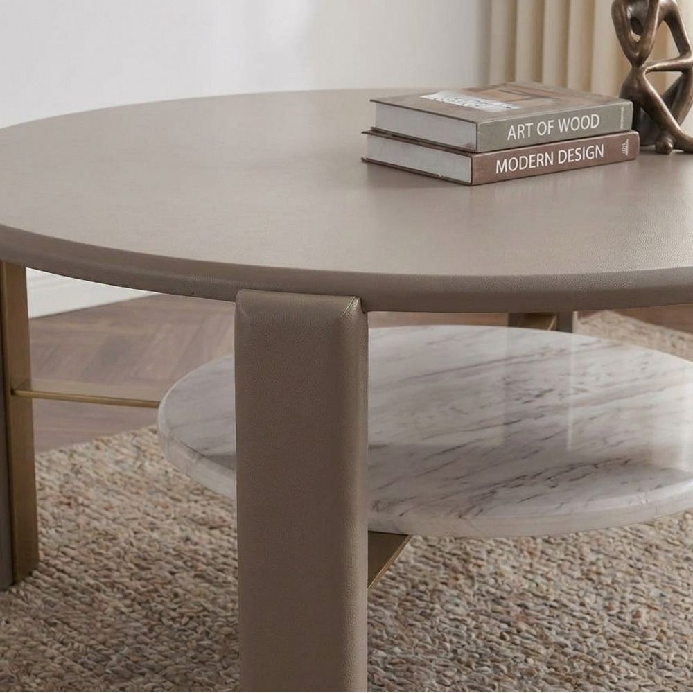 Artemis Round Coffee Table-Matte Grey-With 2-Year Warranty - Image 4