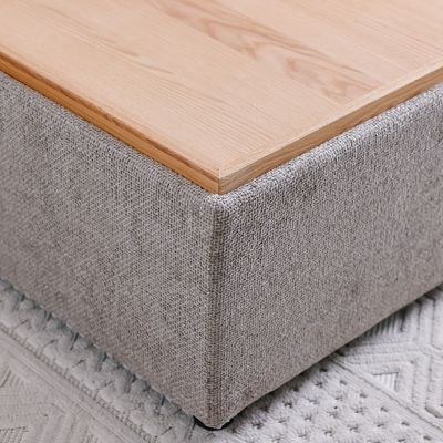 Odum Centre Table with Storage-Brown/Natural Oak-With 2-Year Warranty - Image 4