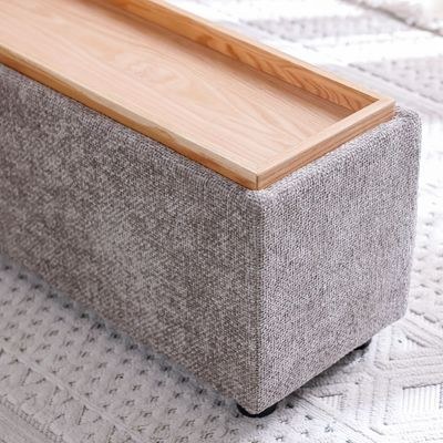 Odum End Table with Storage-Brown/Natural Oak-With 2-Year Warranty - Image 4